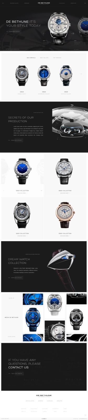 De Bethune watches: home page